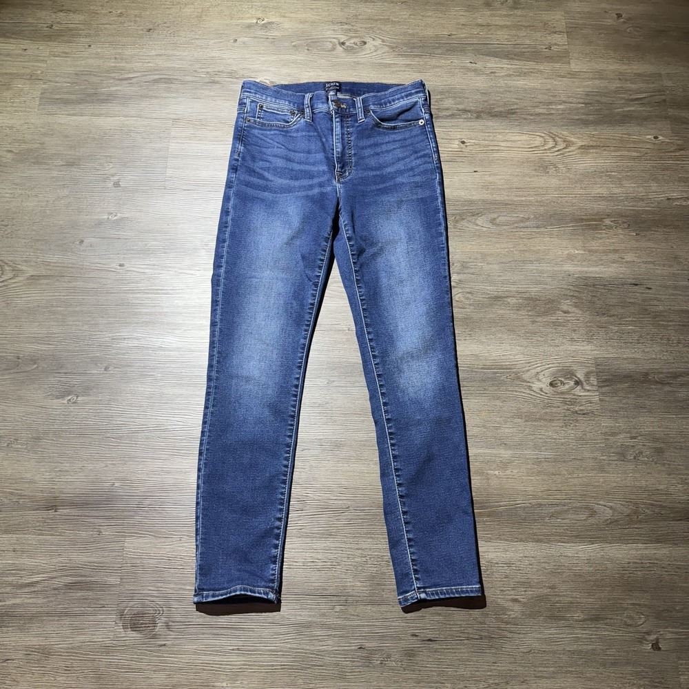 J.Crew High Rise Skinny Jeans Women's 27 Blue Stretch Denim Medium Wash